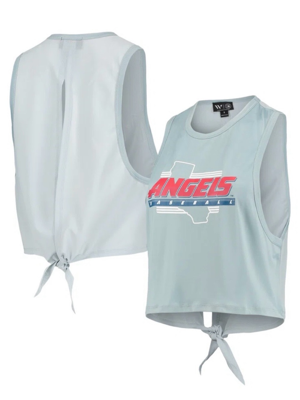 Los Angeles Angels The Wild Collective Women's Open Back Twist-Tie Tank Top